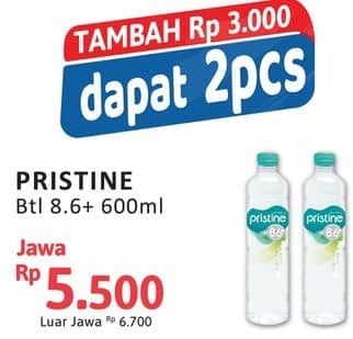 Promo Harga Pristine 8 Air Mineral 600 ml - Alfamidi