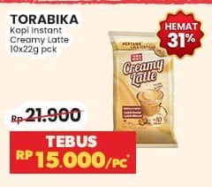 Promo Harga Torabika Creamy Latte per 10 sachet 25 gr - Indomaret