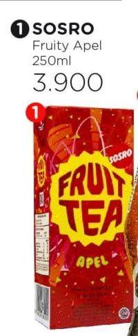 Promo Harga Sosro Fruit Tea Apple 250 ml - Watsons