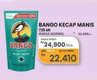 Promo Harga Bango Kecap Manis 735 ml - Carrefour
