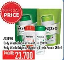 Promo Harga Asepso Body Wash Original/Moisture Care/Hygienic Fresh  - Hypermart