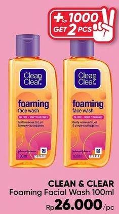 Promo Harga CLEAN & CLEAR Facial Wash 100 ml - Guardian