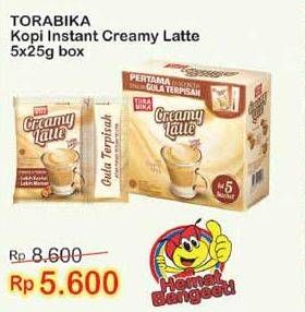 Promo Harga Torabika Creamy Latte 5 pcs - Indomaret