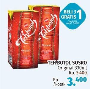 Promo Harga Sosro Teh Botol Original 330 ml - LotteMart