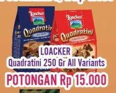 Promo Harga Loacker Quadratini Wafer All Variants 250 gr - Hypermart