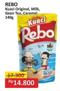 Promo Harga Rebo Kuaci Bunga Matahari Original, Milk, Green Tea, Caramel 150 gr - Alfamart
