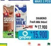 Promo Harga DIAMOND Fresh Milk 946 ml - Hypermart