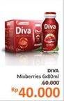 Promo Harga DIVA Minuman Collagen High Vit. E Mix Berries per 6 botol 80 ml - Alfamidi