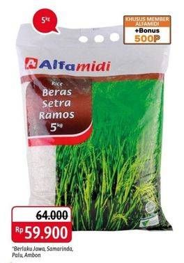 Promo Harga Alfamidi Beras Setra Ramos 5000 gr - Alfamidi