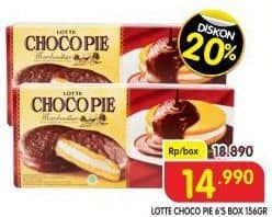 Promo Harga Delfi Orion Choco Pie per 6 pcs 28 gr - Superindo