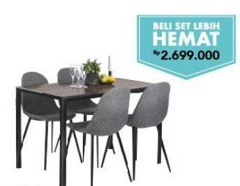 Promo Harga Dining Set Hazel  - Carrefour