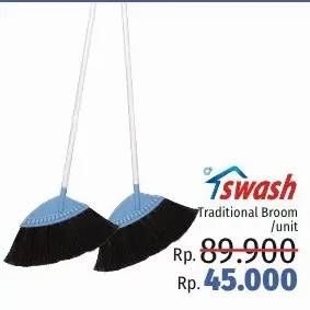 Promo Harga SWASH Traditional Broom  - LotteMart