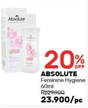Promo Harga ABSOLUTE Feminine Hygiene 60 ml - Guardian