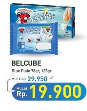 Promo Harga Belcube Cheese Spread Plain 78 gr - Hypermart