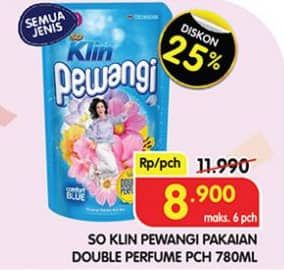 Promo Harga So Klin Pewangi All Variants 800 ml - Superindo