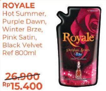 Promo Harga SO KLIN Royale Parfum Collection Hot Summer, Purple Dawn, Winter Breeze, Black Velvet, Pink Satin 800 ml - Alfamart