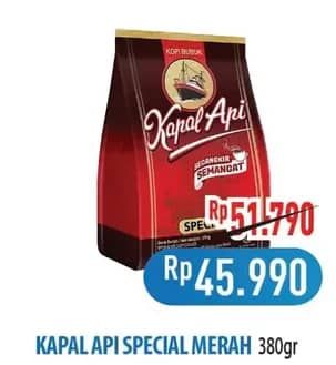 Promo Harga Kapal Api Kopi Bubuk Special 380 gr - Hypermart