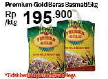 Promo Harga Premium Gold Beras Basmati 5 kg - Carrefour