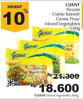 Promo Harga GIANT Mixed Vegetable 500 gr - Giant