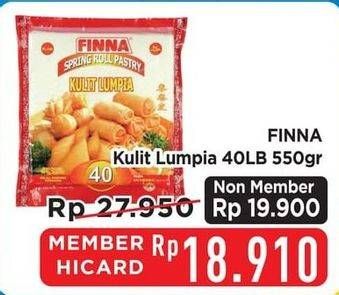 Promo Harga Finna Kulit Lumpia 550 gr - Hypermart