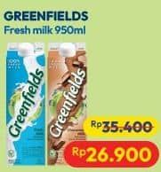 Promo Harga Greenfields Fresh Milk 950 ml - Hypermart