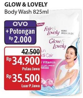 Promo Harga Glow & Lovely (fair & Lovely) Body Wash Multivitamin 825 ml - Alfamidi