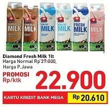 Promo Harga DIAMOND Fresh Milk All Variants 946 ml - Carrefour