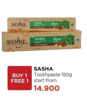 Promo Harga SASHA Toothpaste 150 gr - Watsons