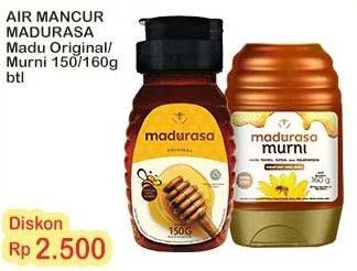 Promo Harga Air Mancur Madurasa Original, Murni 150 ml - Indomaret
