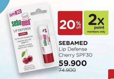 Promo Harga SEBAMED Lip Defense Cherry SPF30  - Watsons