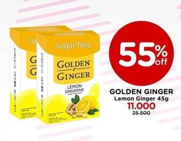 Promo Harga GOLDEN GINGER Ginger Herb Lemon 45 gr - Watsons