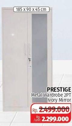 Promo Harga Prestige Metal Wardrobe  - Lotte Grosir