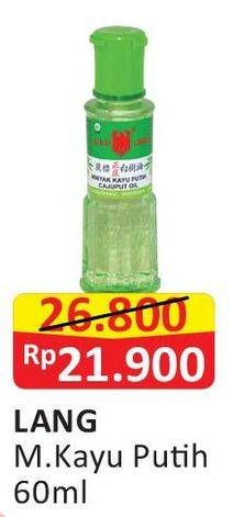 Promo Harga CAP LANG Minyak Kayu Putih 60 ml - Alfamart