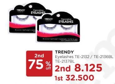 Promo Harga TRENDY Eyelash TE-2132, TE-2136, TE-2137  - Watsons