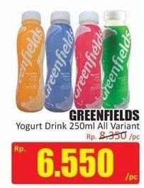 Promo Harga GREENFIELDS Yogurt Drink All Variants 250 ml - Hari Hari