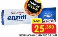 Promo Harga Enzim Pasta Gigi Classic Mild 124 gr - Superindo