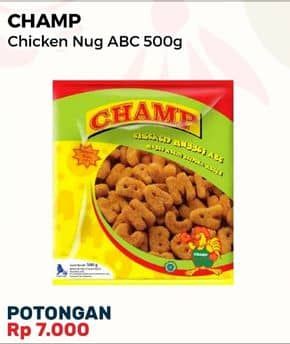 Promo Harga Champ Nugget Chicken Nugget ABC 500 gr - Alfamart