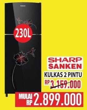 Promo Harga Sharp/Sanken Kulkas 2 Pintu  - Hypermart