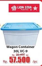 Promo Harga LION STAR Wagon Container VC-9 30000 ml - Hari Hari