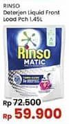 Promo Harga Rinso Detergent Matic Liquid Front Load 1450 ml - Indomaret