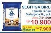 Promo Harga Bogasari Tepung Terigu Segitiga Biru 1000 gr - Indomaret