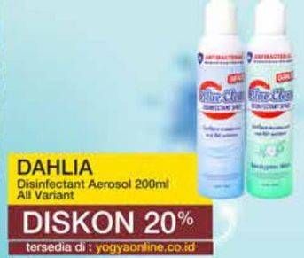 Promo Harga Dahlia Blue Clean Disinfectant Spray All Variants 200 ml - Yogya