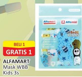 Promo Harga Alfamart Masker WBB Kids 3 pcs - Alfamart