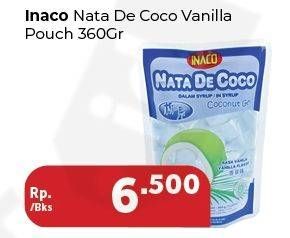 Promo Harga INACO Nata De Coco Vanila 360 gr - Carrefour