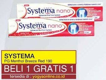 Promo Harga SYSTEMA Toothpaste Breeze Red 190 gr - Yogya
