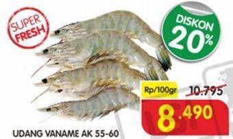 Promo Harga Udang Vanamae AK 55-60 per 100 gr - Superindo