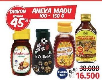 Promo Harga Aneka Madu 100-150gr  - LotteMart