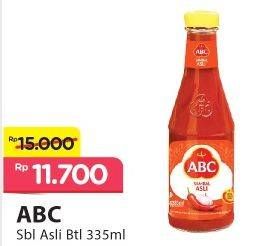 Promo Harga ABC Sambal Asli 335 ml - Alfamart