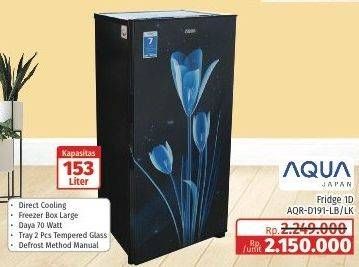 Promo Harga AQUA AQR-D191-LB/LK  - Lotte Grosir