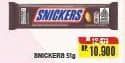 Promo Harga Snickers Chocolate Single 51 gr - Alfamart